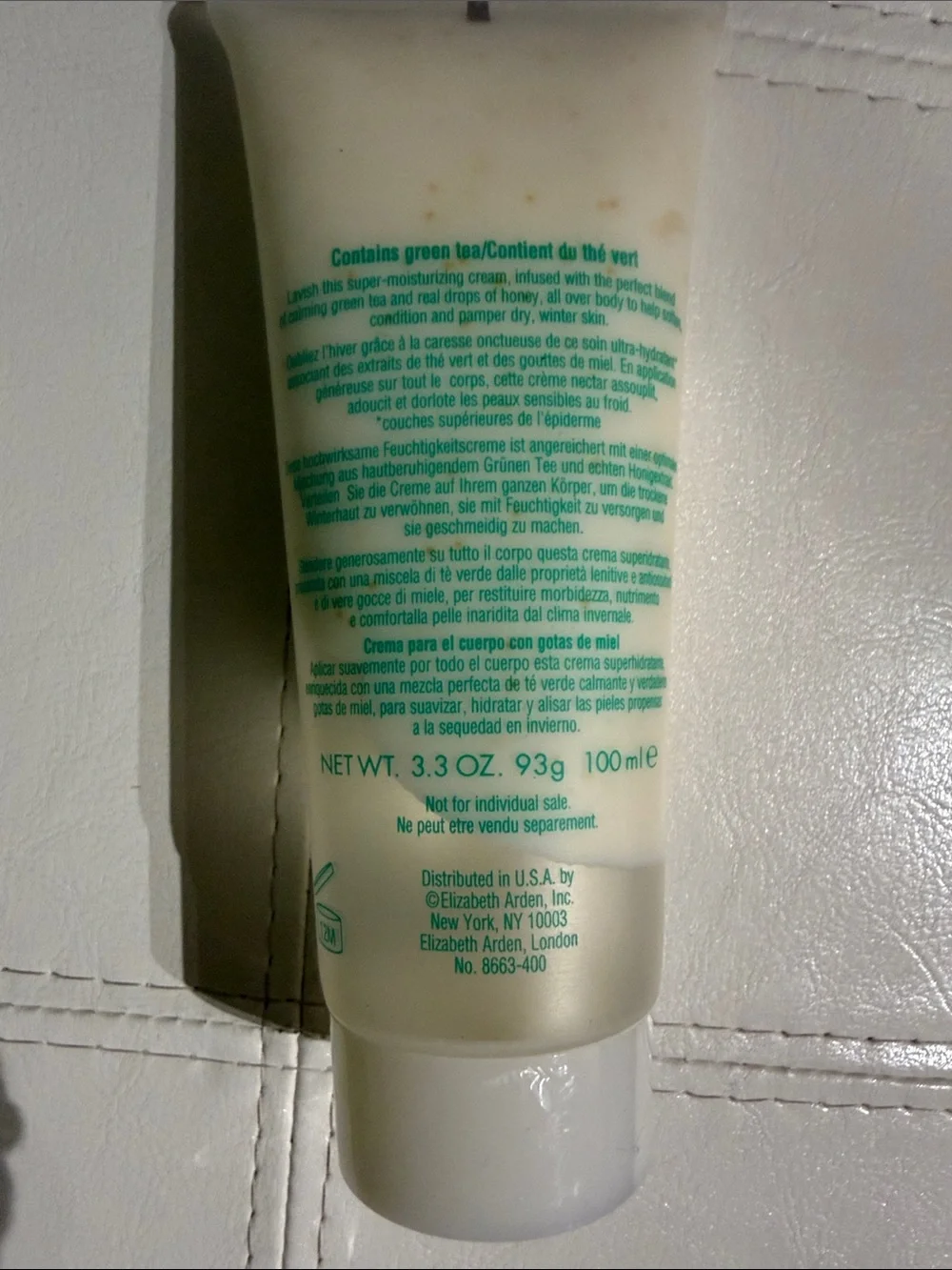 Elizabeth Arden Green Tea Honey Drops Body Cream - Cream and Teal Packaging